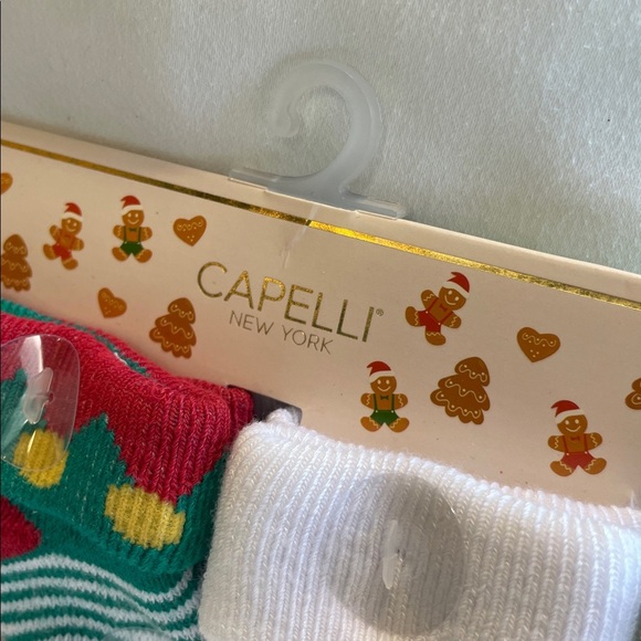 Capelli of New York Holiday Baby Socks - Red, Green, White - Picture 5 of 5